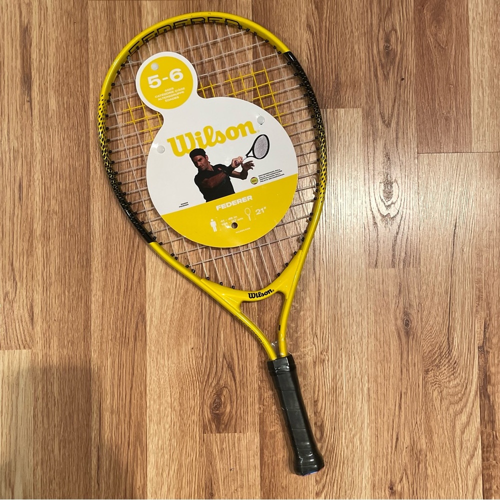 Wilson Federer 21" 3 1/2 Tennis Racket Racquet Childs Kids Childrens NEW